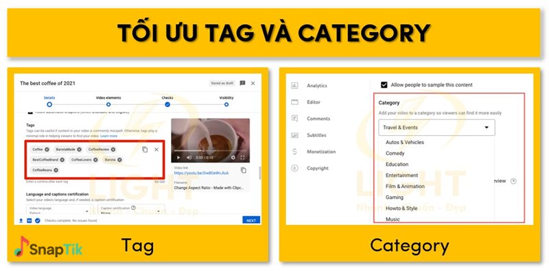 Trích xuất hashtag từ video - Dùng website phân tích