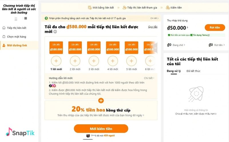 Tải từ đường dẫn bio - Trên điện thoại