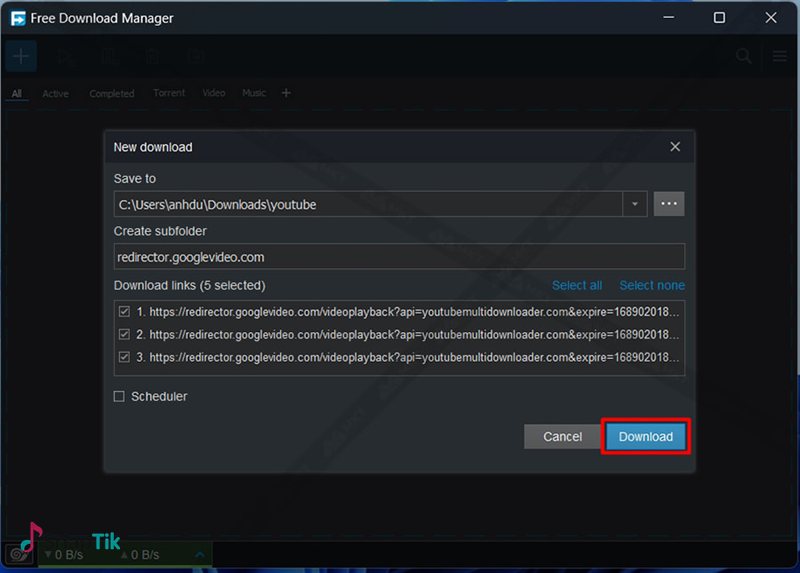 Download hàng loạt nhiều video - Tài nguyên máy và kết nối Download hàng loạt nhiều video - Tài nguyên máy và kết nối