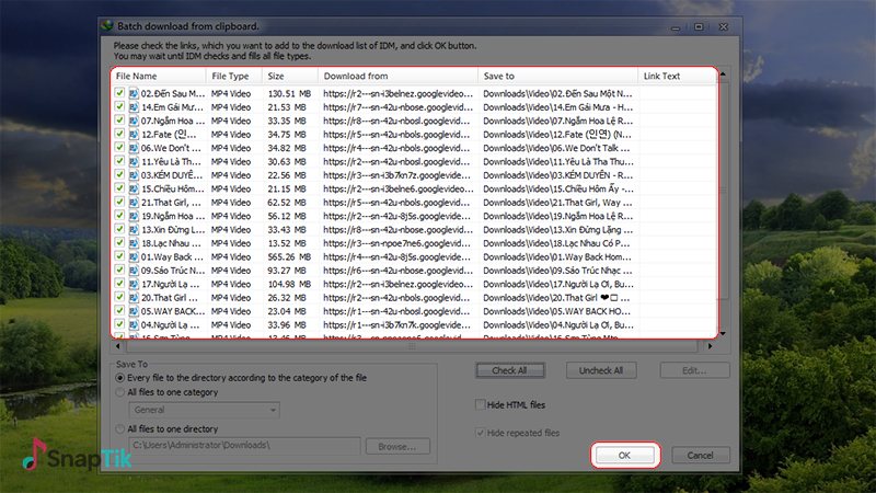 Download hàng loạt nhiều video - Android và iOS Download hàng loạt nhiều video - Android và iOS